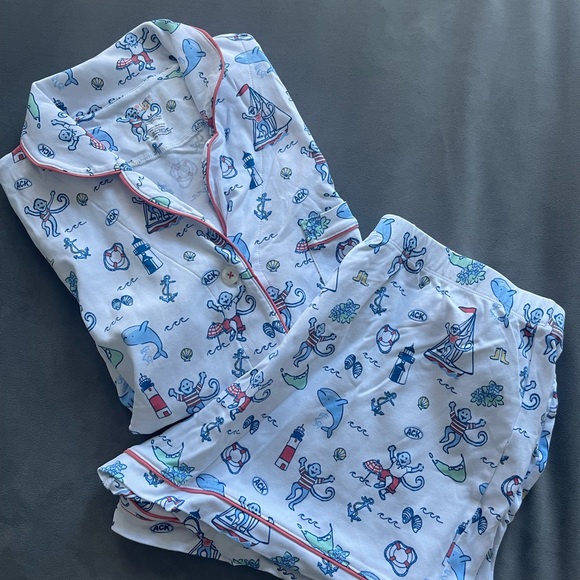 Roller Rabbit Nantucket exclusive Polo Print Pajamas - Picture 5 of 6